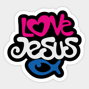 Love Jesus Sticker